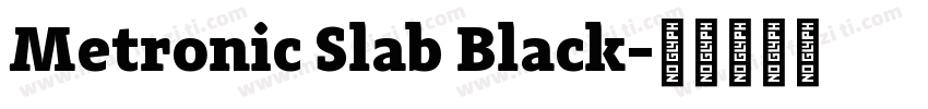 Metronic Slab Black字体转换